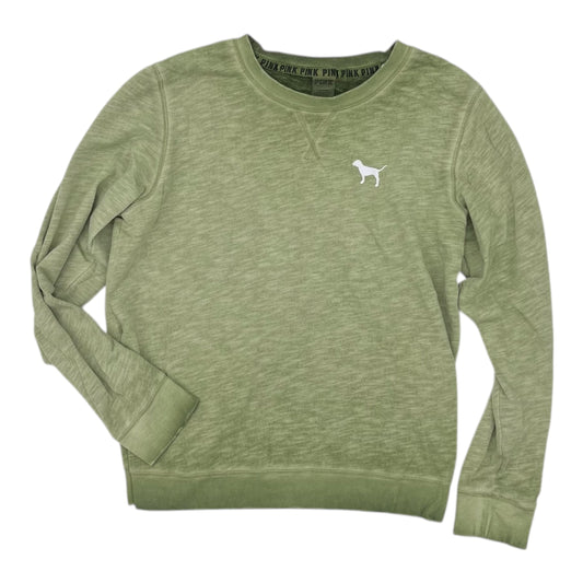 Sweatshirt Crewneck By Pink In Green, Size:L