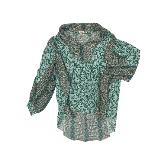 Blouse Ls By Pol In Green, Size:S