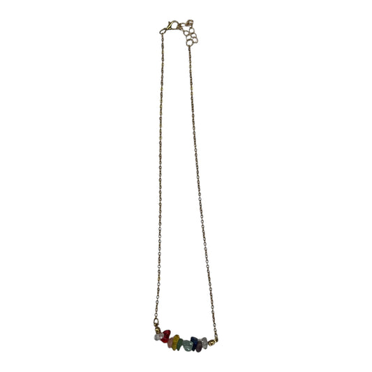 Necklace Charm By Clothes Mentor In Rainbow Print