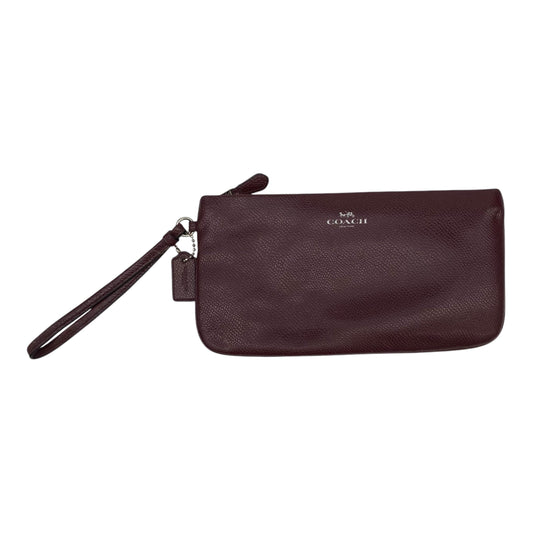 Wristlet Designer By Coach In Red, Size:Large