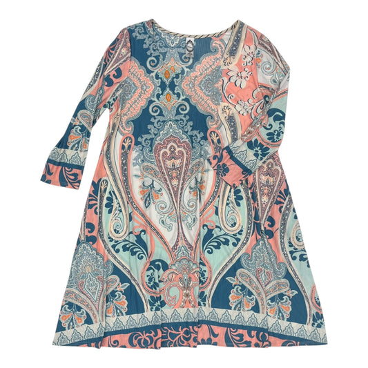 Dress Casual Short By Clothes Mentor In Blue & Pink, Size:M
