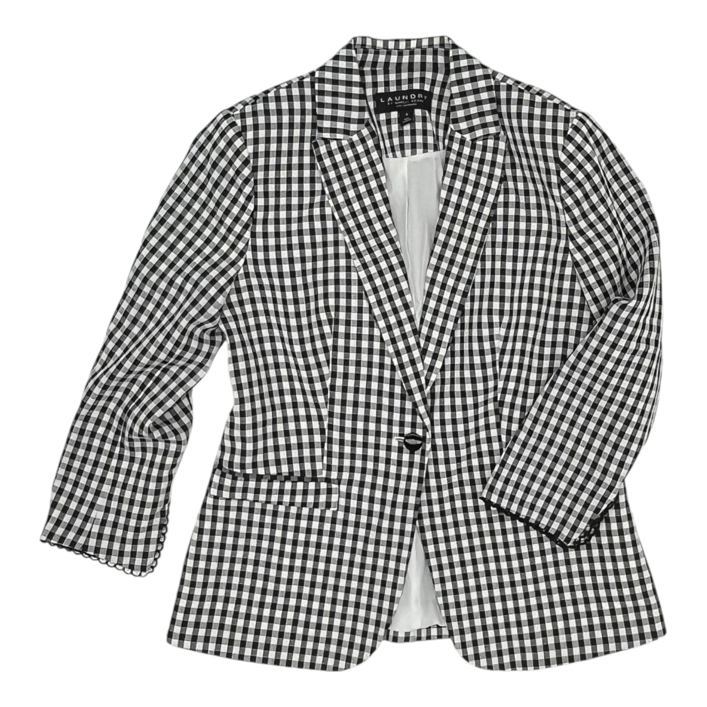 Blazer By Laundry In Black & White, Size:S
