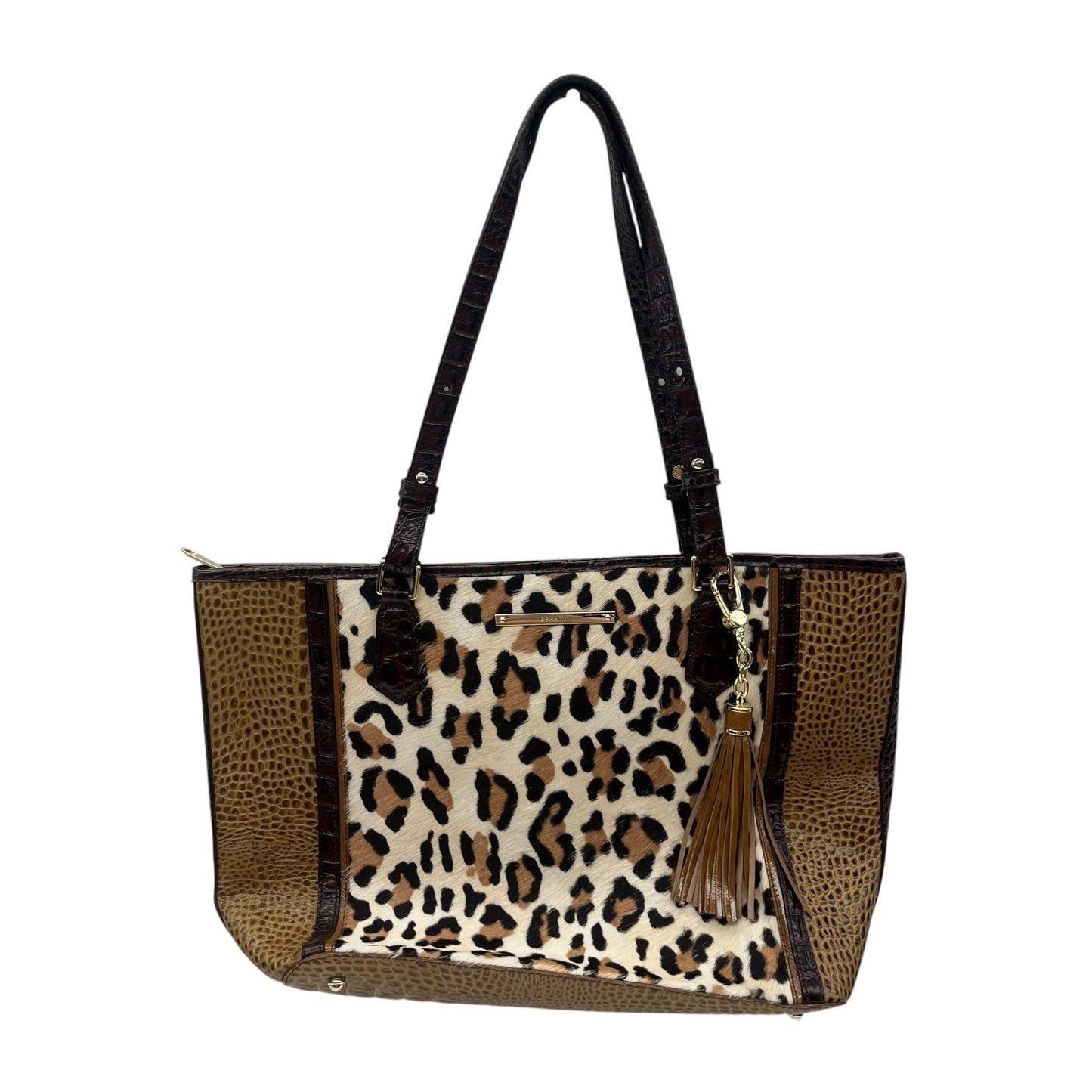 Handbag Designer By Brahmin In Brown, Size:Medium