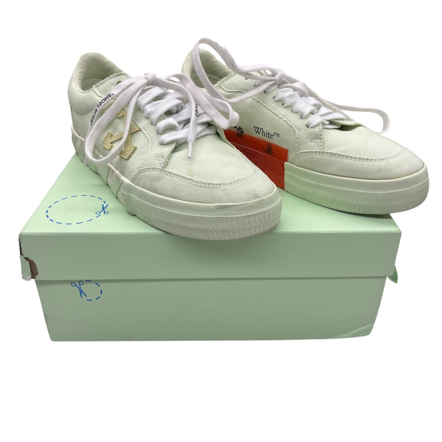 Shoes Luxury Designer By Off-White In Green, Size:10.5