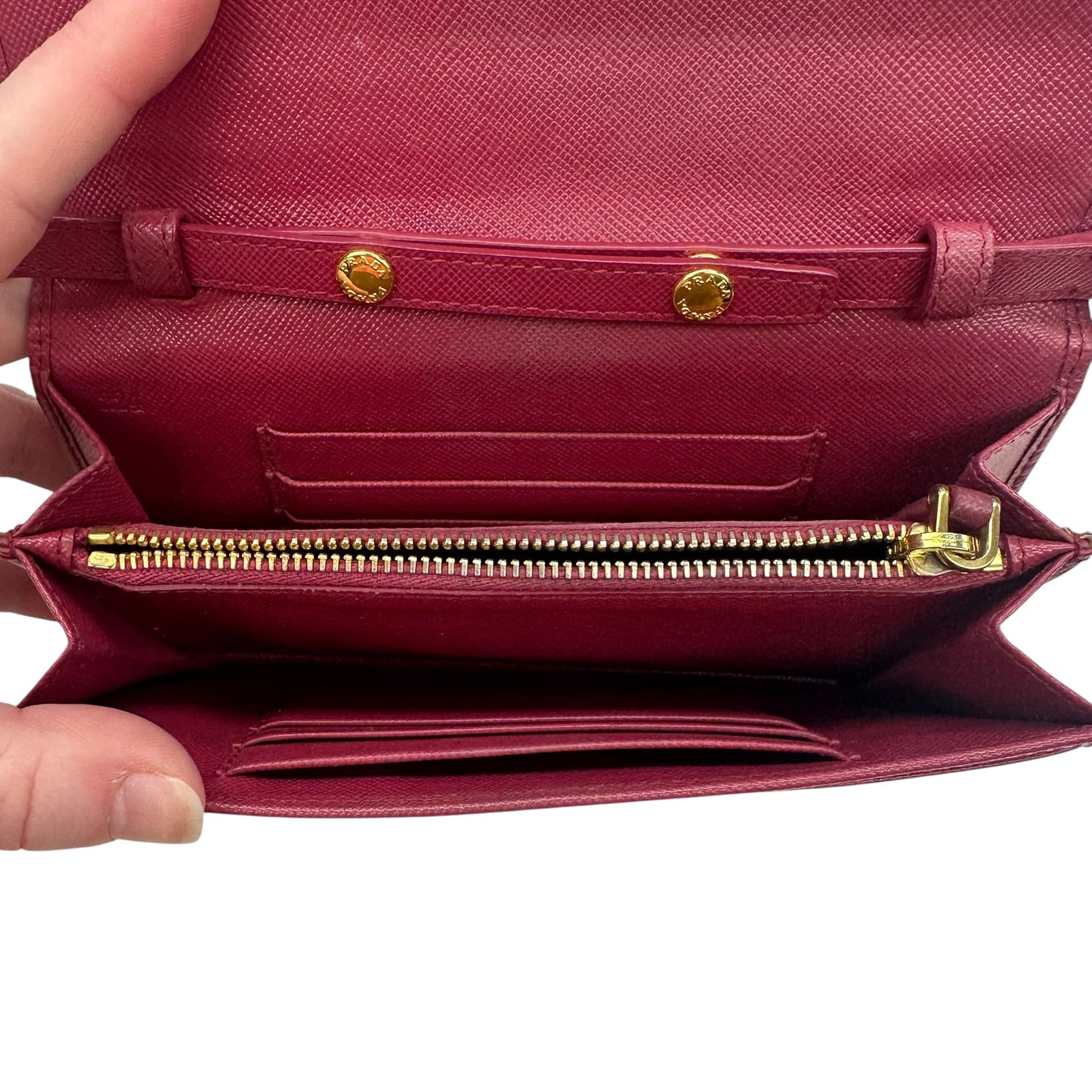 Crossbody Luxury Designer By Prada In Pink, Size:Small
