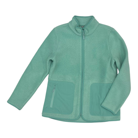 Jacket Fleece By Talbots In Green, Size:S
