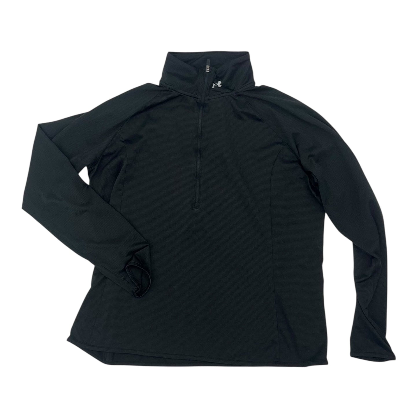 Athletic Top Ls Collar By Under Armour In Black, Size:Xl