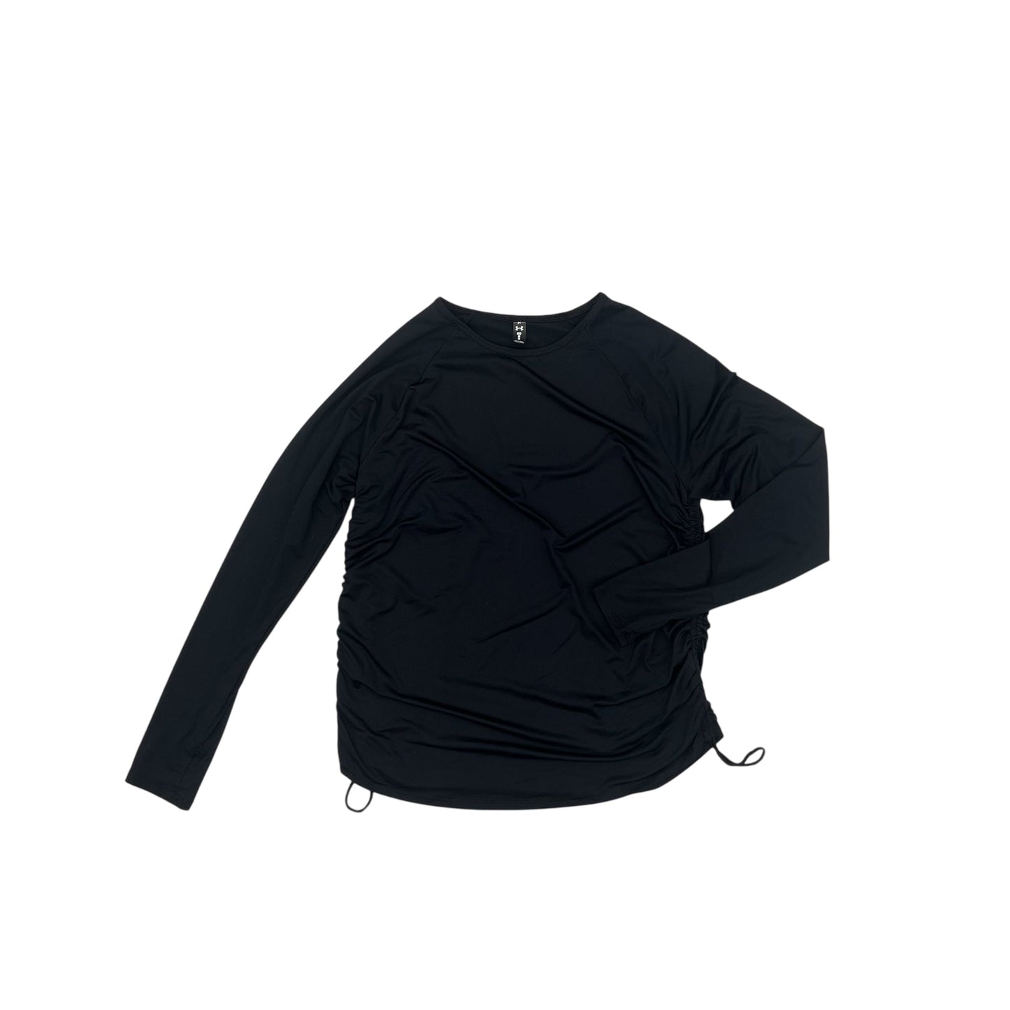 Athletic Top Ls Crewneck By Under Armour In Black, Size:M