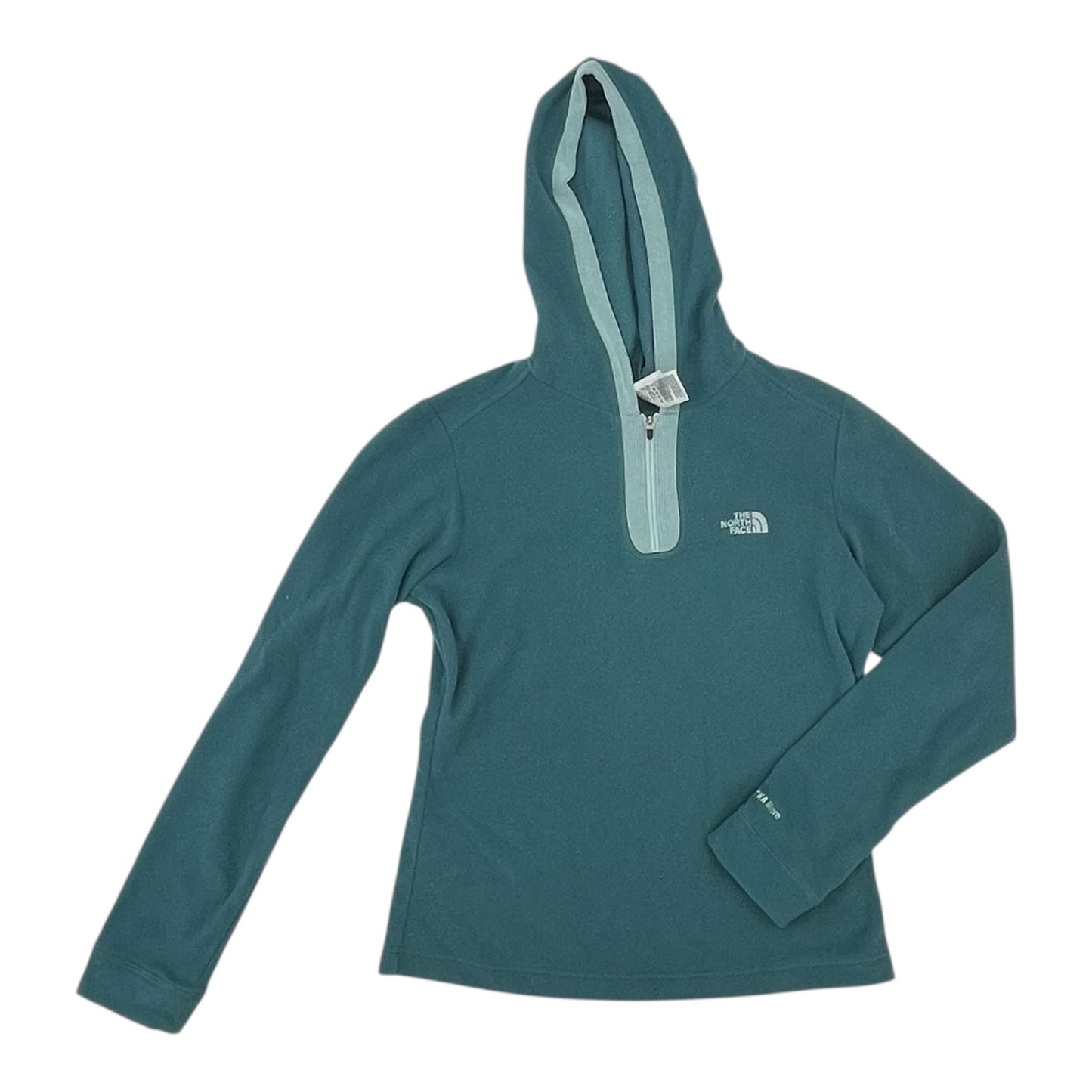 Athletic Top Ls Collar By The North Face In Teal, Size:S