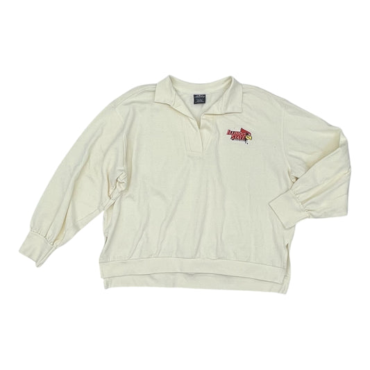 Sweatshirt Collar By Clothes Mentor In Cream, Size:Xxl