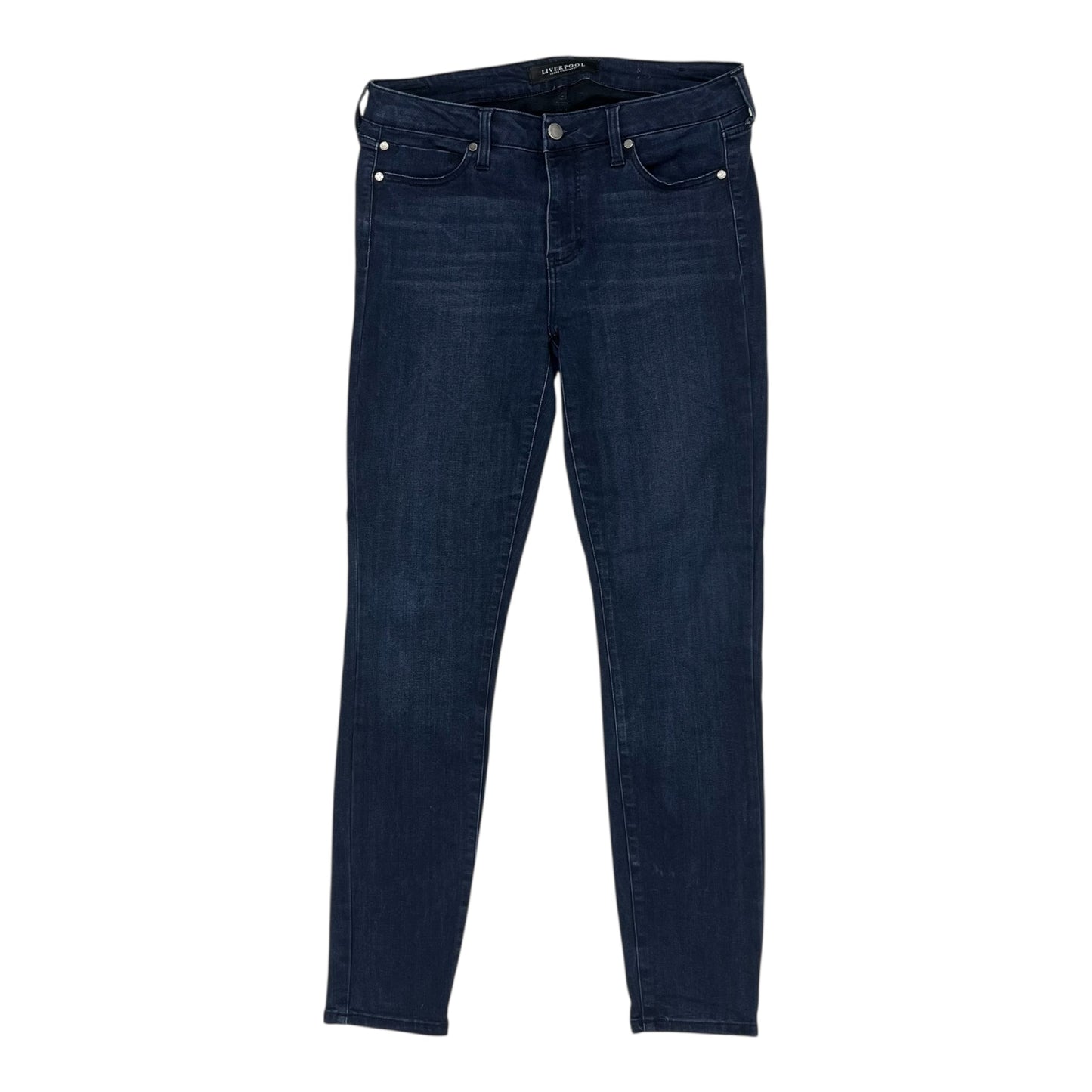 Jeans Skinny By Liverpool In Blue Denim, Size:6