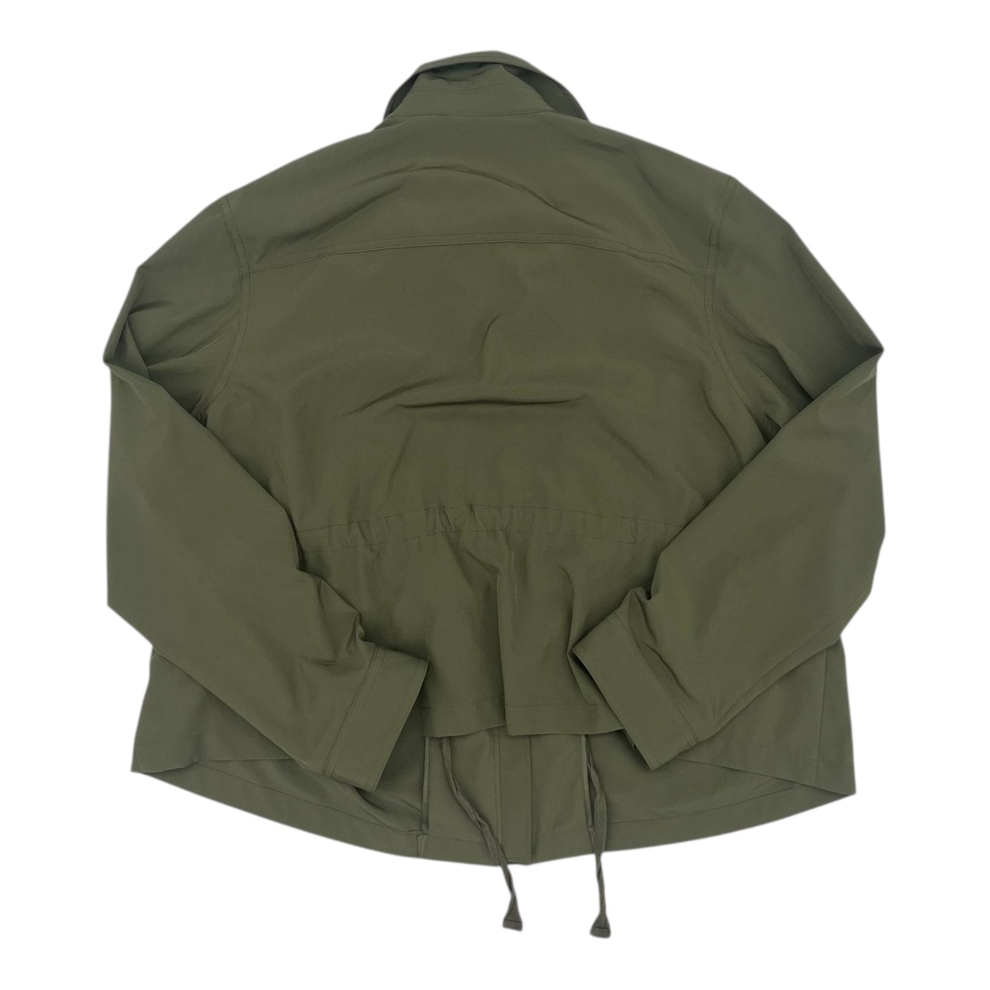 Jacket Moto By Clothes Mentor In Green, Size:1X