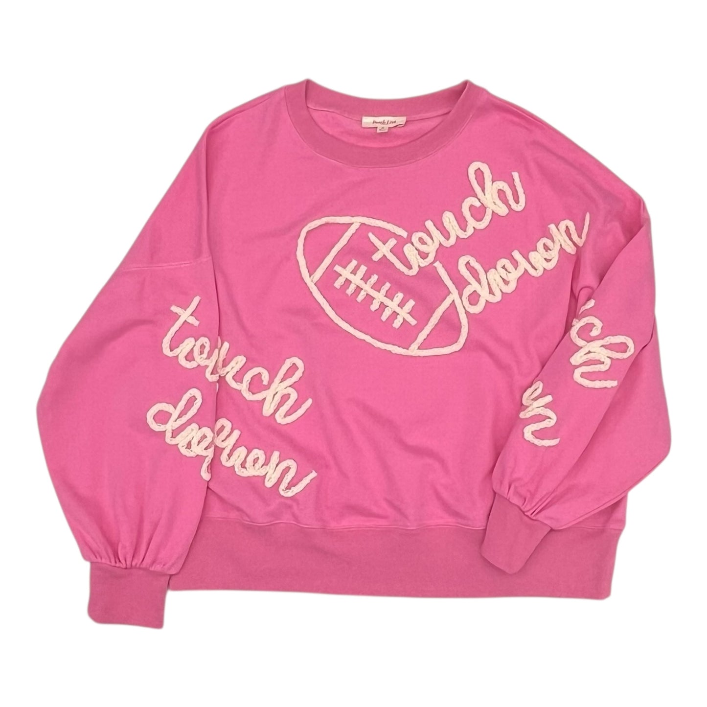 Sweatshirt Crewneck By Peach Love Cream California In Pink, Size:M