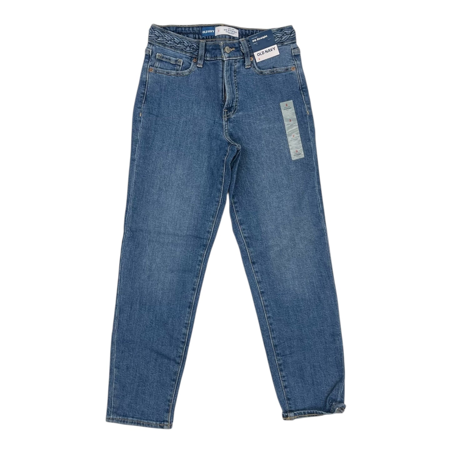 Jeans Straight By Old Navy In Blue Denim, Size:2