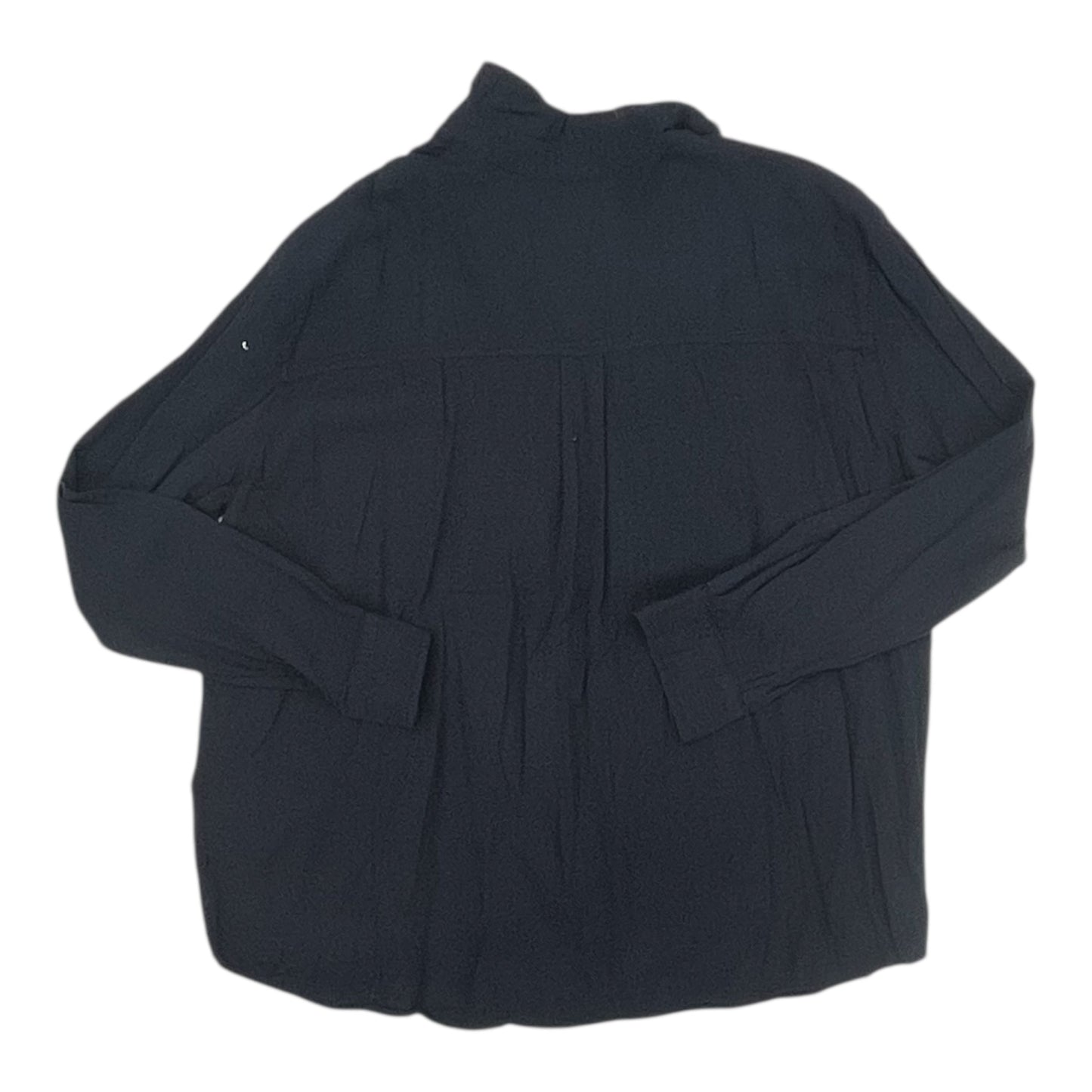 Blouse Ls By Cmb In Navy, Size:Xl