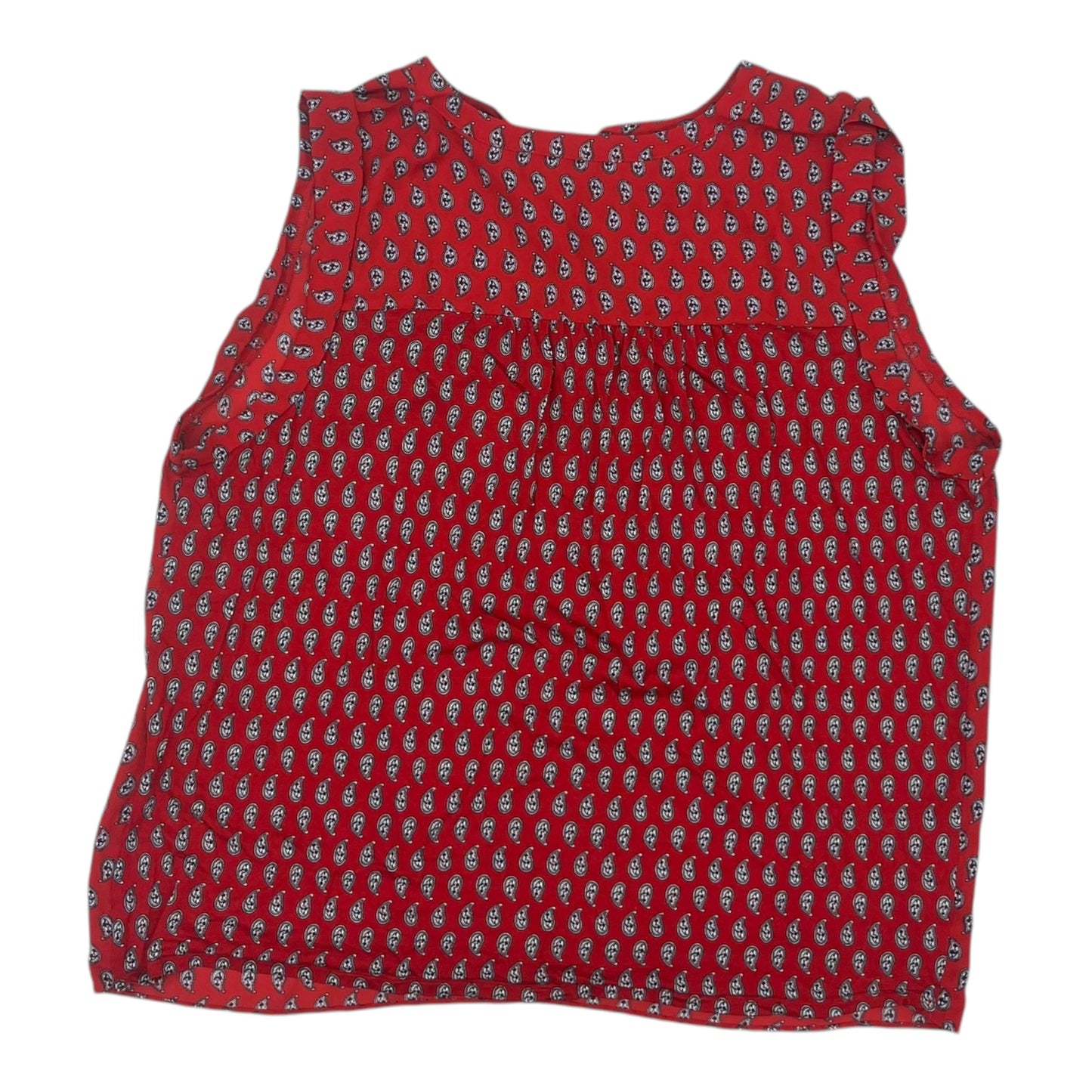 Blouse Sleeveless By Loft In Red, Size:Xl