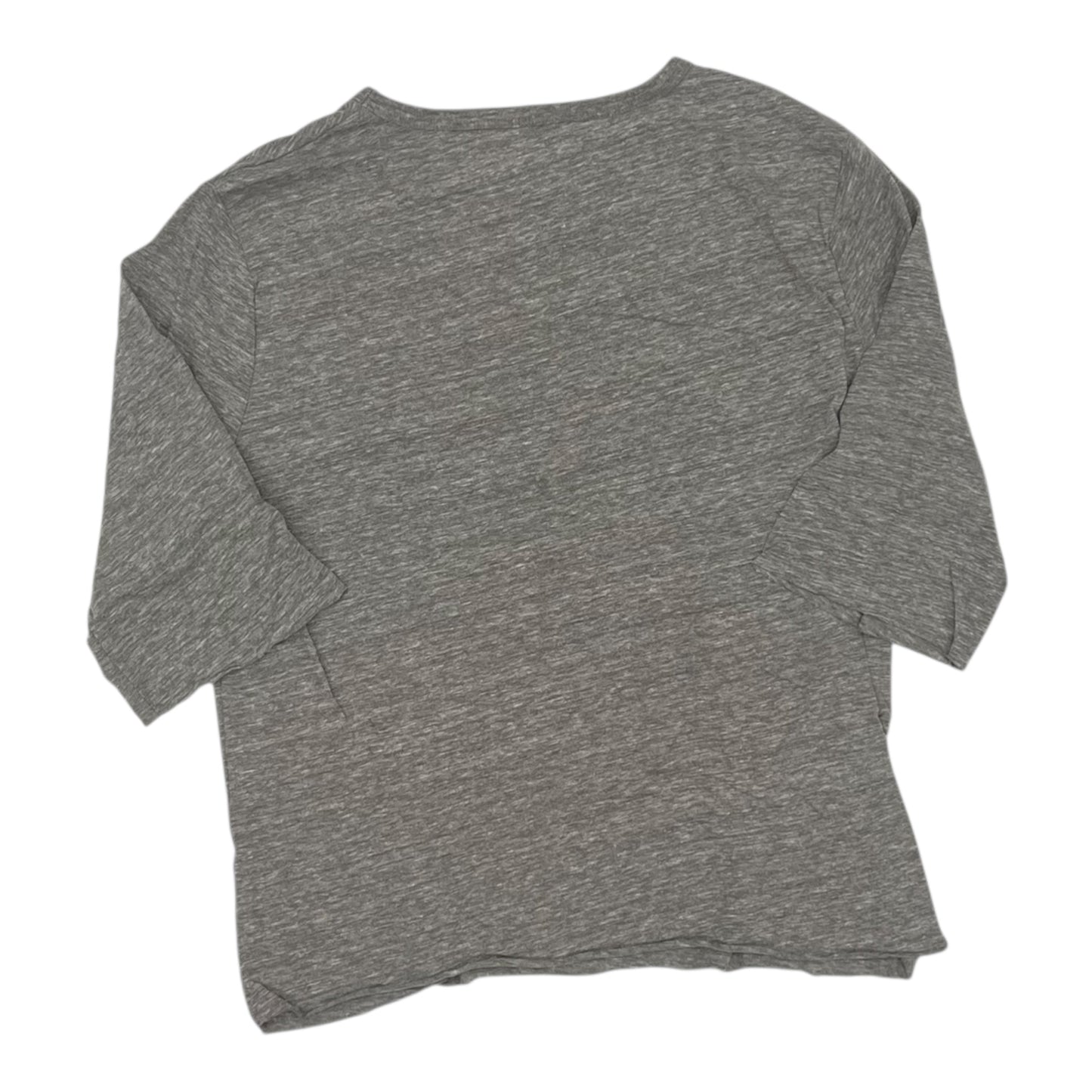 Athletic Top Ls Crewneck By Clothes Mentor In Grey, Size:S