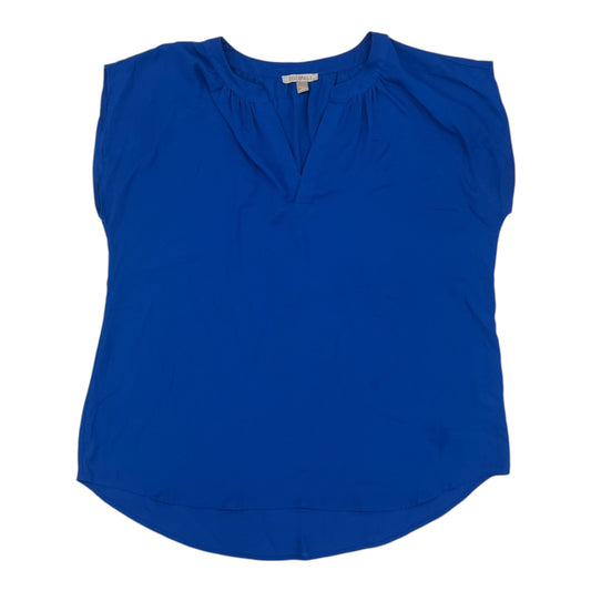 Blouse Ss By Roz And Ali In Blue, Size:1X