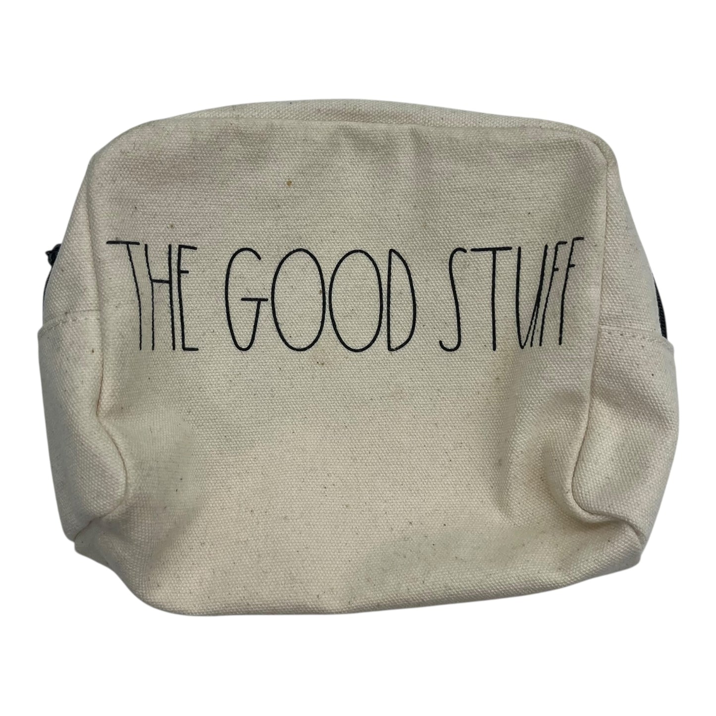 Makeup Bag By Clothes Mentor In Beige, Size:Medium