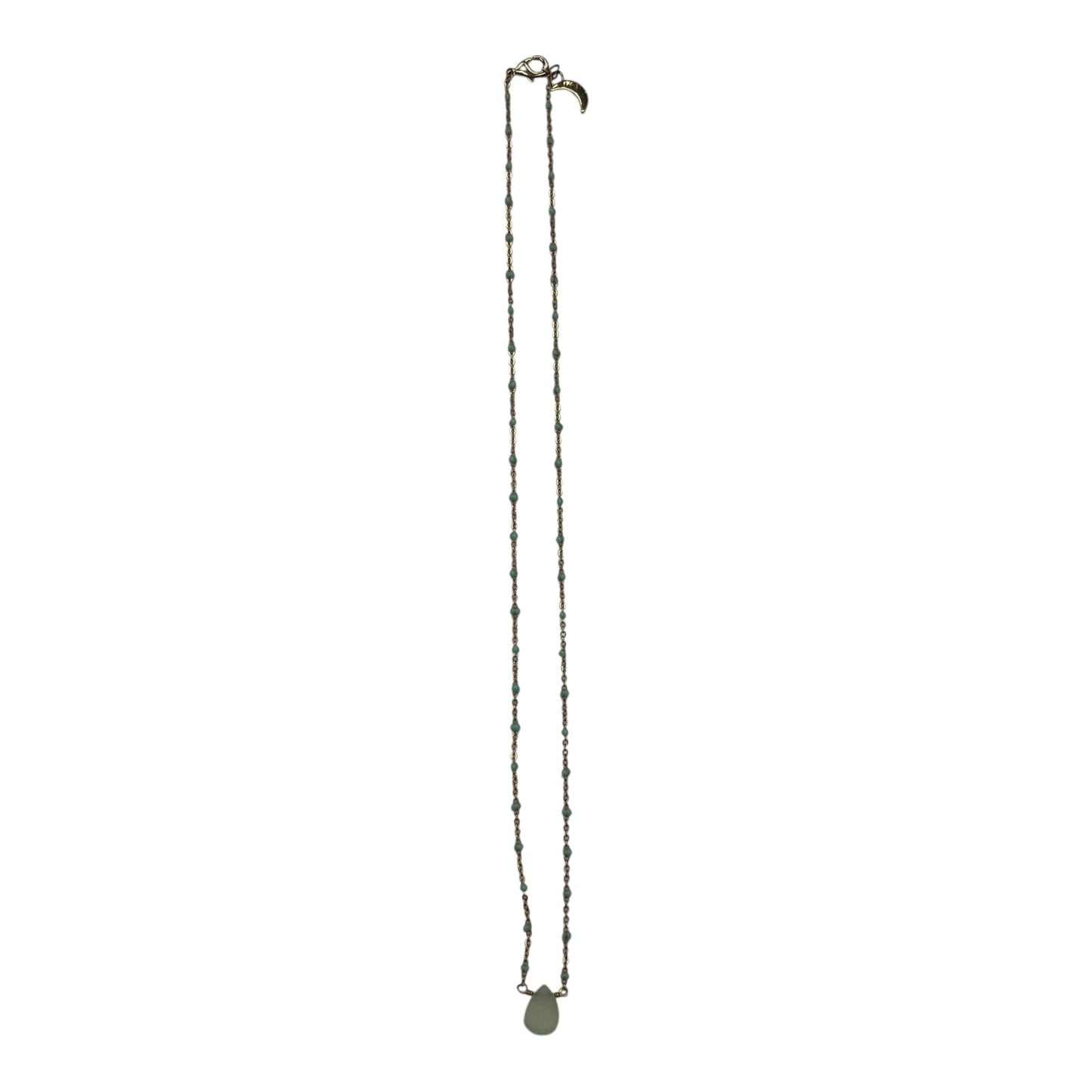 NECKLACE PENDANT by    CLOTHES MENTOR In GOLD & GREEN