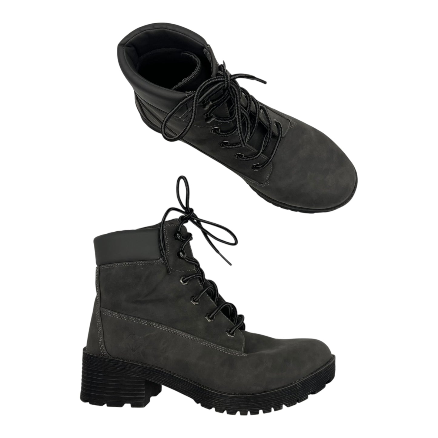 Boots Ankle Heels By Rock And Candy In Grey, Size:10