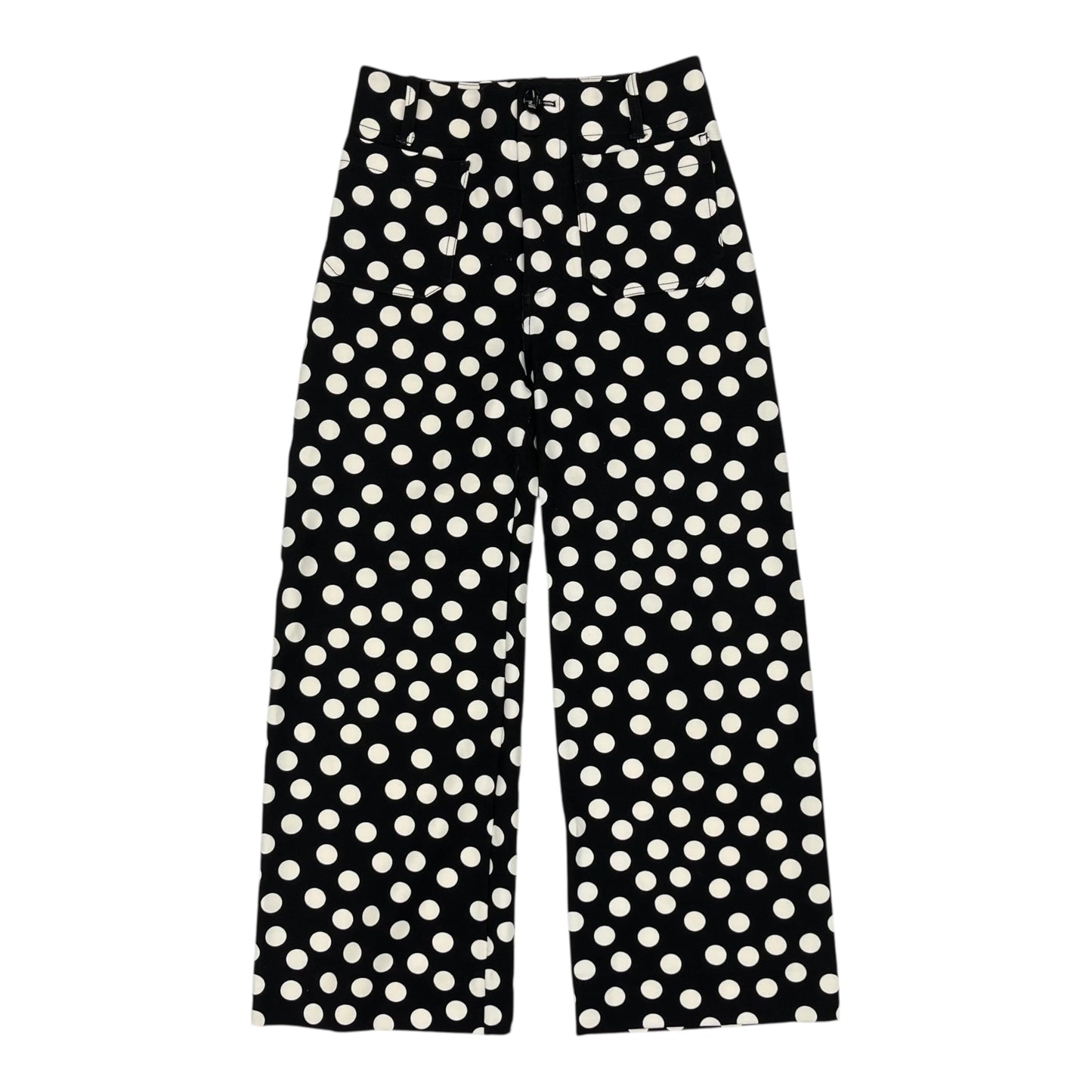Pants Wide Leg By Maeve In Black & White, Size:2
