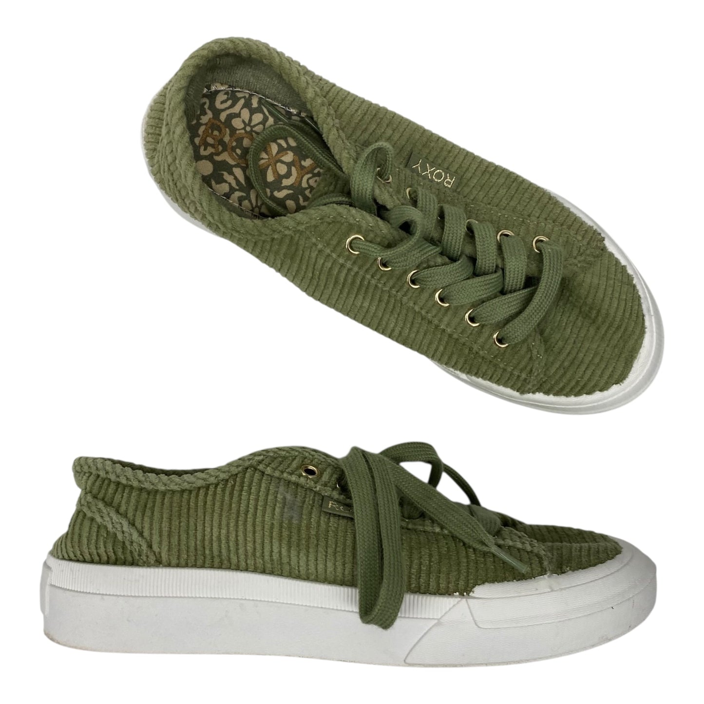 Shoes Sneakers By Roxy In Green, Size:7.5