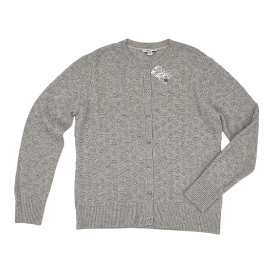 Sweater Cardigan By Isaac Mizrahi Live Qvc In Grey, Size:M