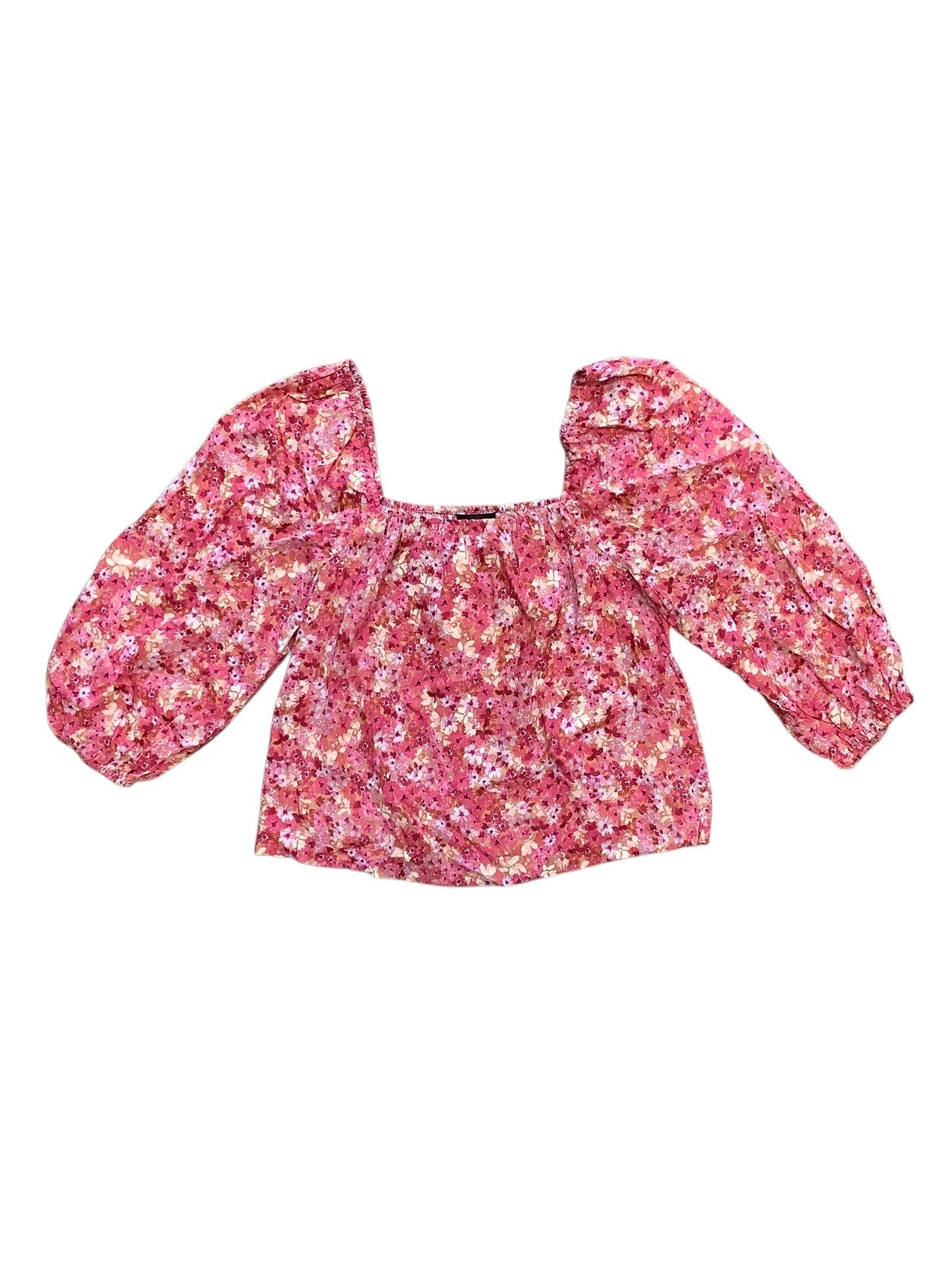 Blouse 3/4 Sleeve By Sanctuary In Floral Print, Size:S