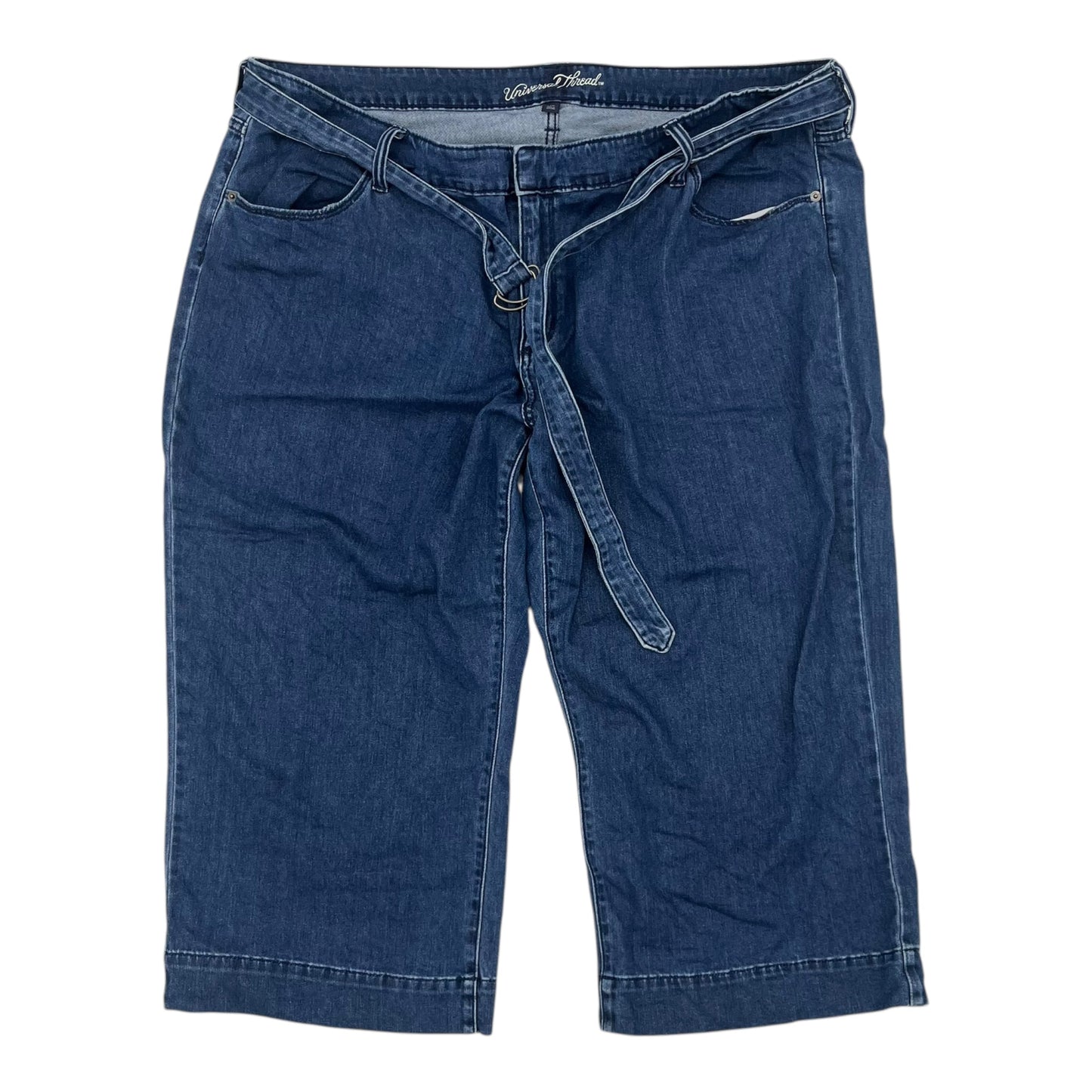 Jeans Cropped By Universal Thread In Blue Denim, Size:24