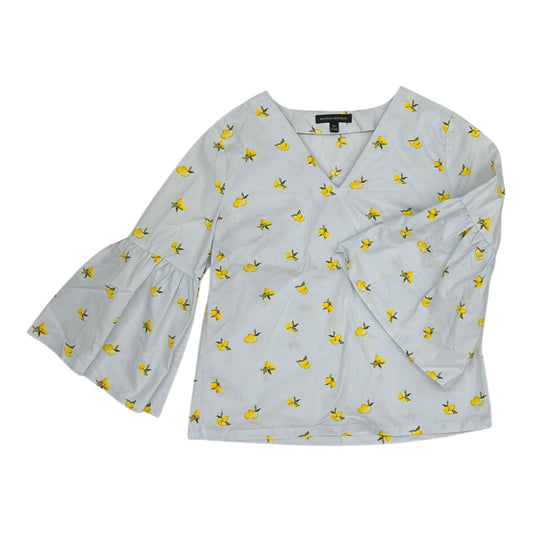 Top 3/4 Sleeve By Banana Republic In Blue, Size:Xs