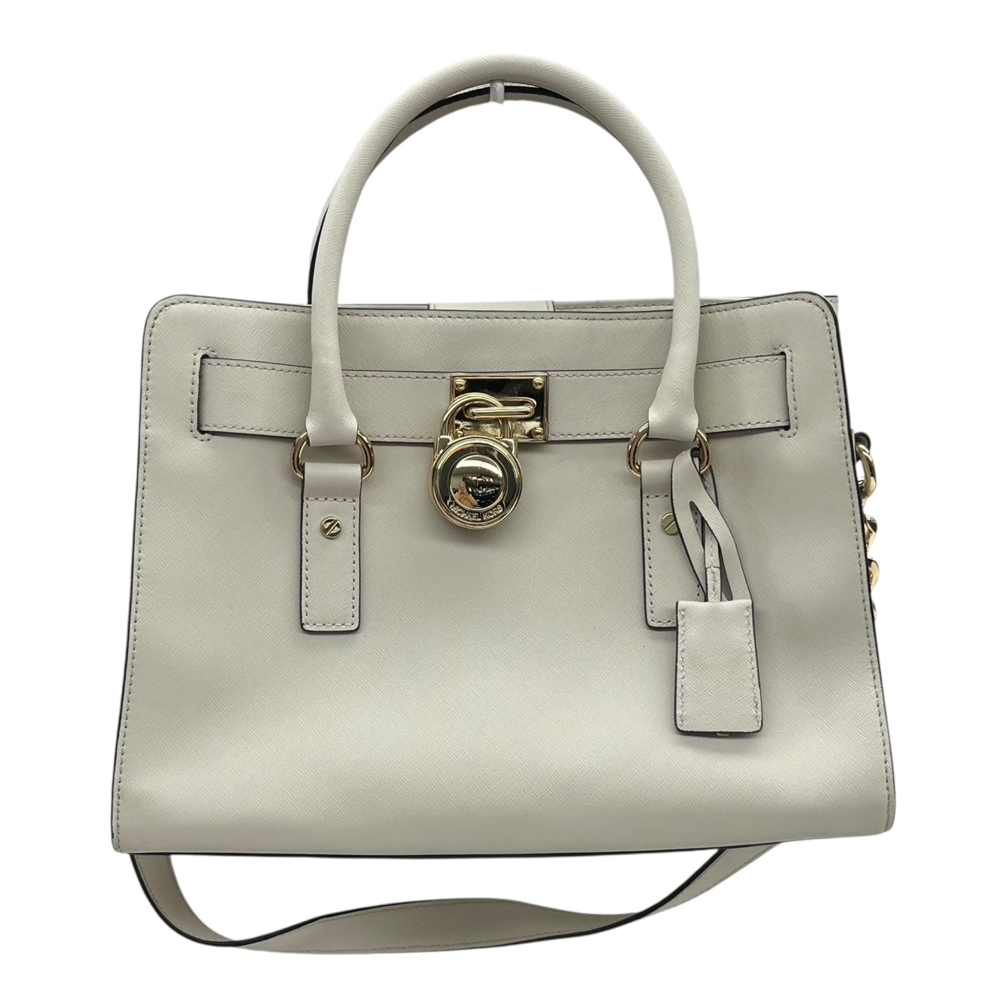 Handbag Designer By Michael Kors In Cream, Size:Large