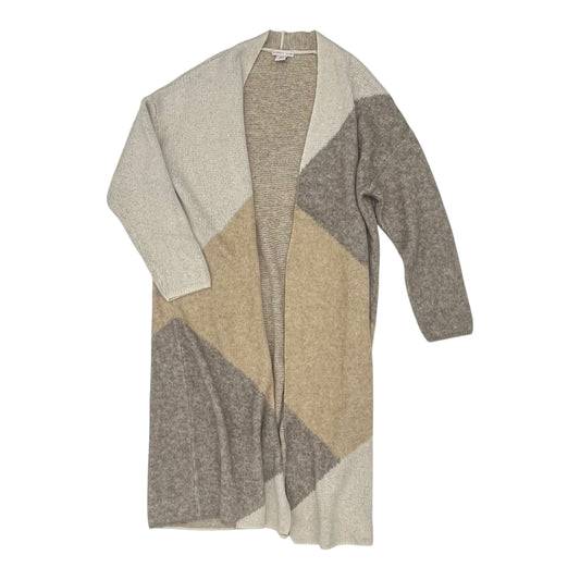 Sweater Cardigan By Clothes Mentor In Tan, Size:2X