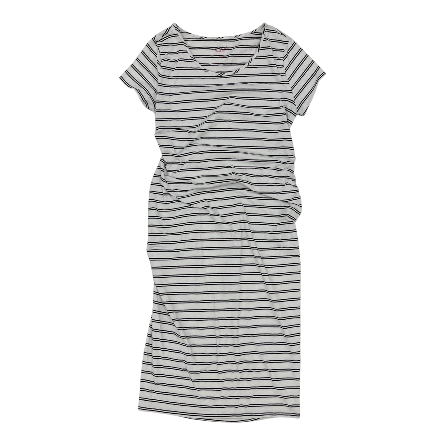 Mat Dress By Isabel Maternity In Black & Cream, Size:L