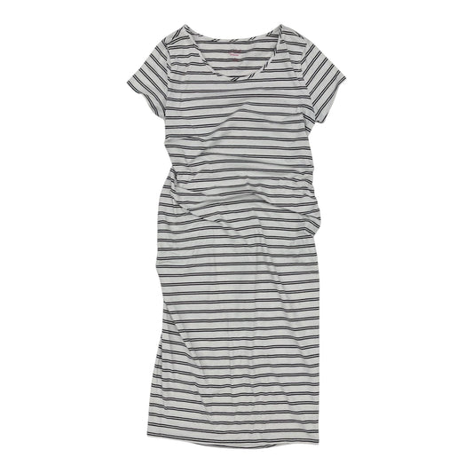 Mat Dress By Isabel Maternity In Black & Cream, Size:L
