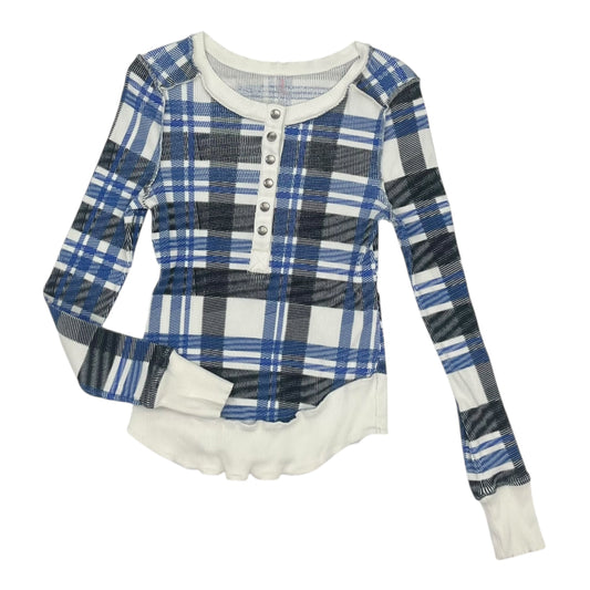 Top Ls By Free People In Blue & White, Size:L