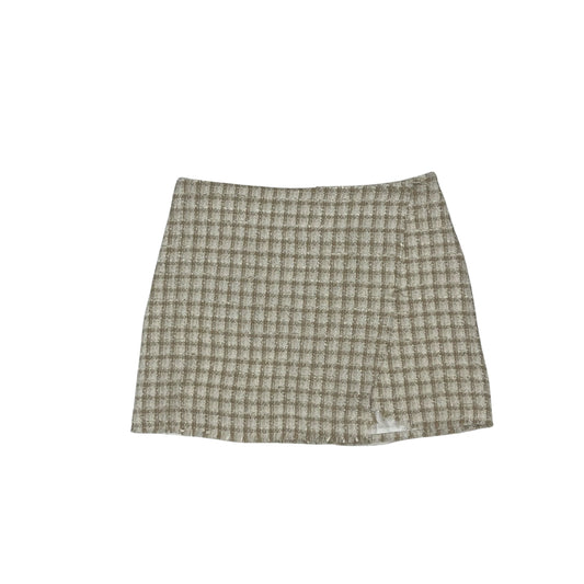 Skirt Mini & Short By Lulus In Tan & White, Size:Xl