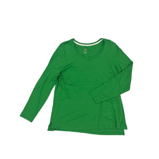 Top Ls By Isaac Mizrahi Live Qvc In Green, Size:Xl