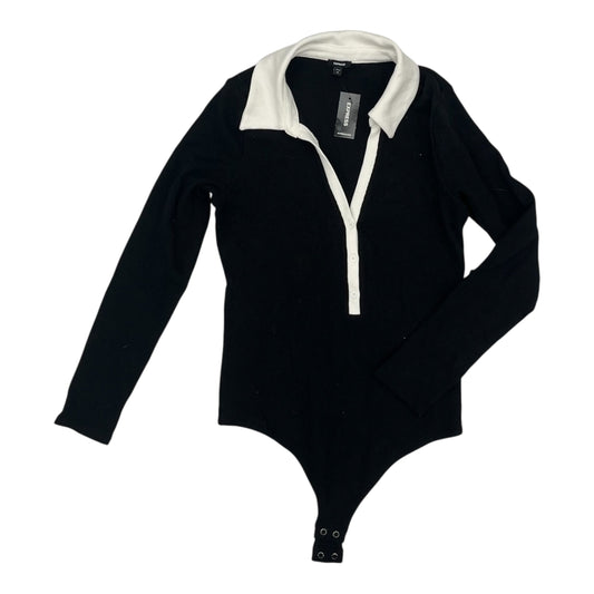 Bodysuit By Express In Black & White, Size:M