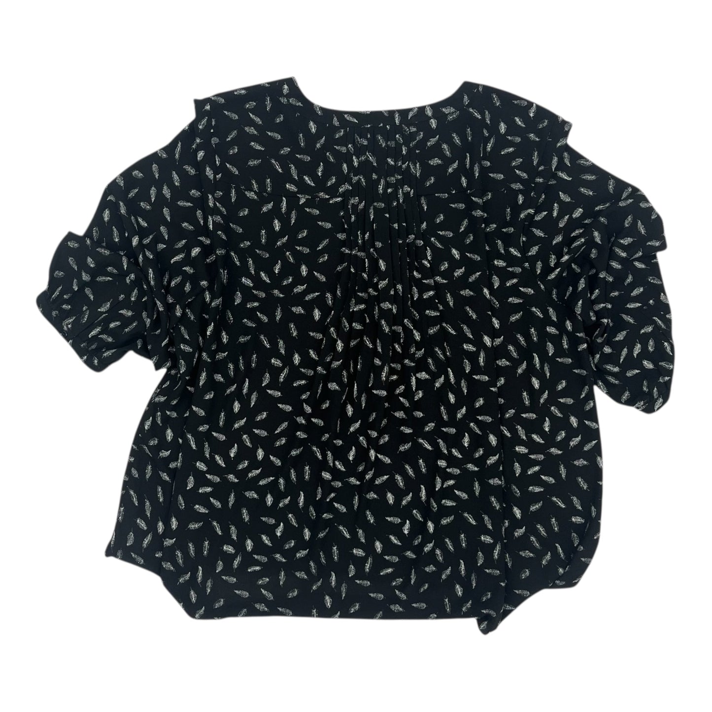 Blouse 3/4 Sleeve By Not Your Daughters Jeans In Black, Size:2X