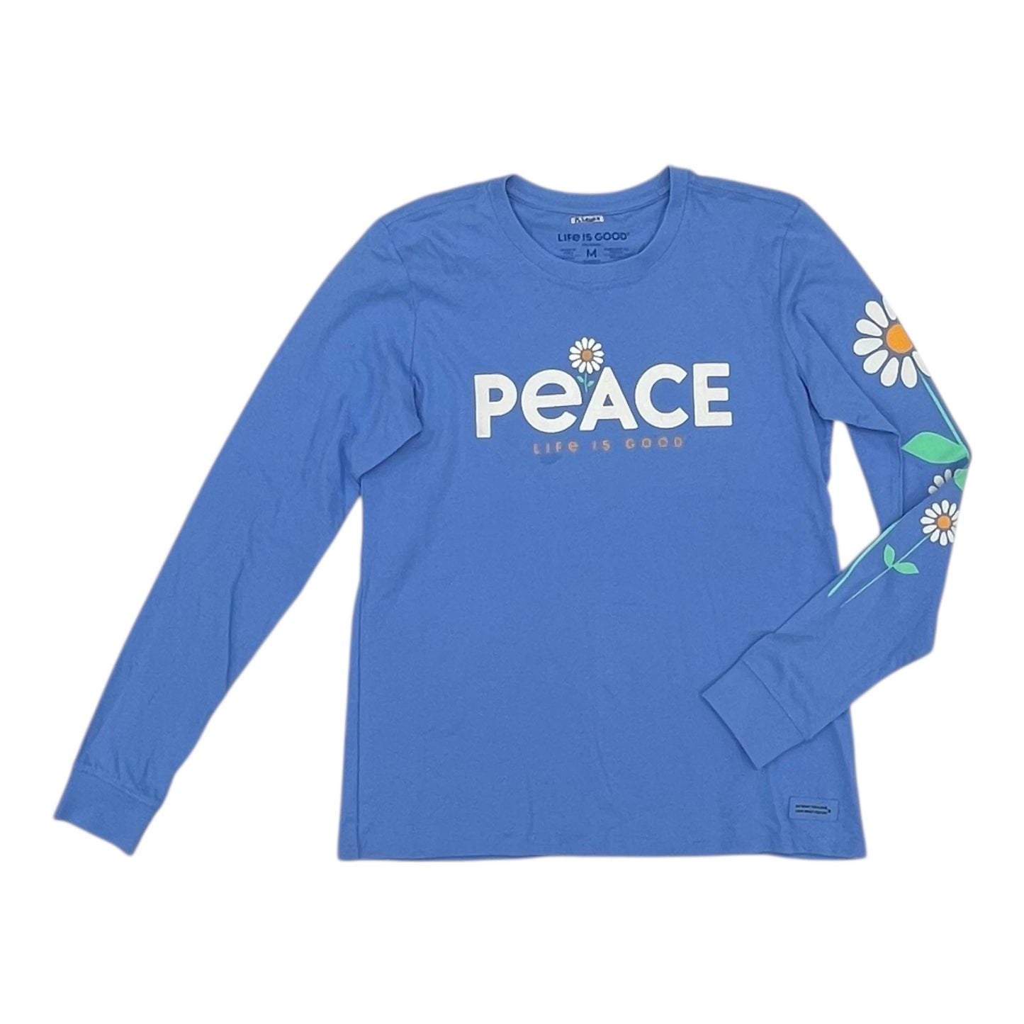 Top Ls By Life Is Good In Blue, Size:M