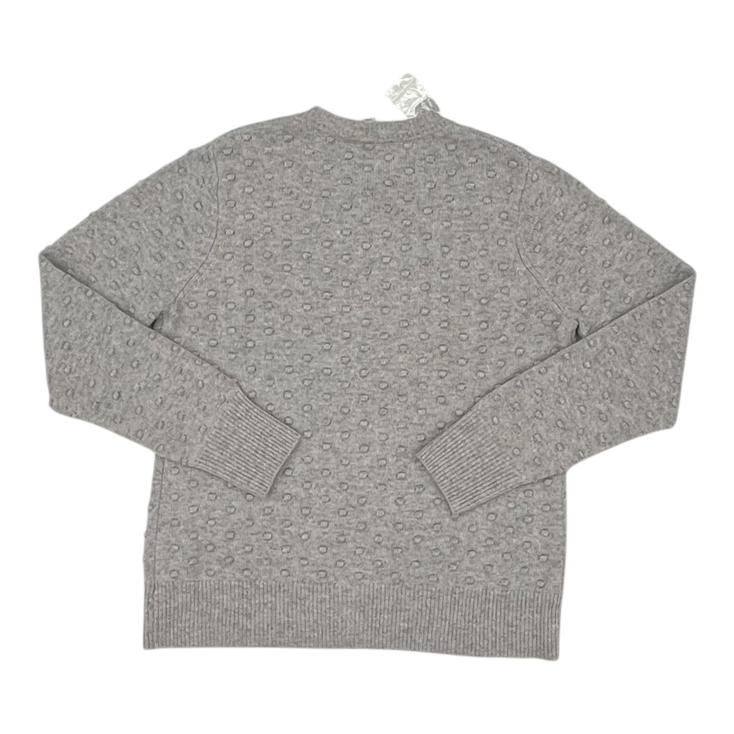 Sweater Cardigan By Isaac Mizrahi Live Qvc In Grey, Size:M