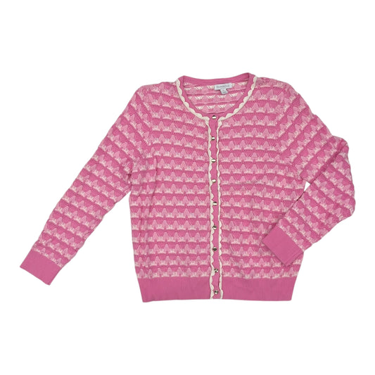 Sweater Cardigan By Charter Club In Pink, Size:Xl