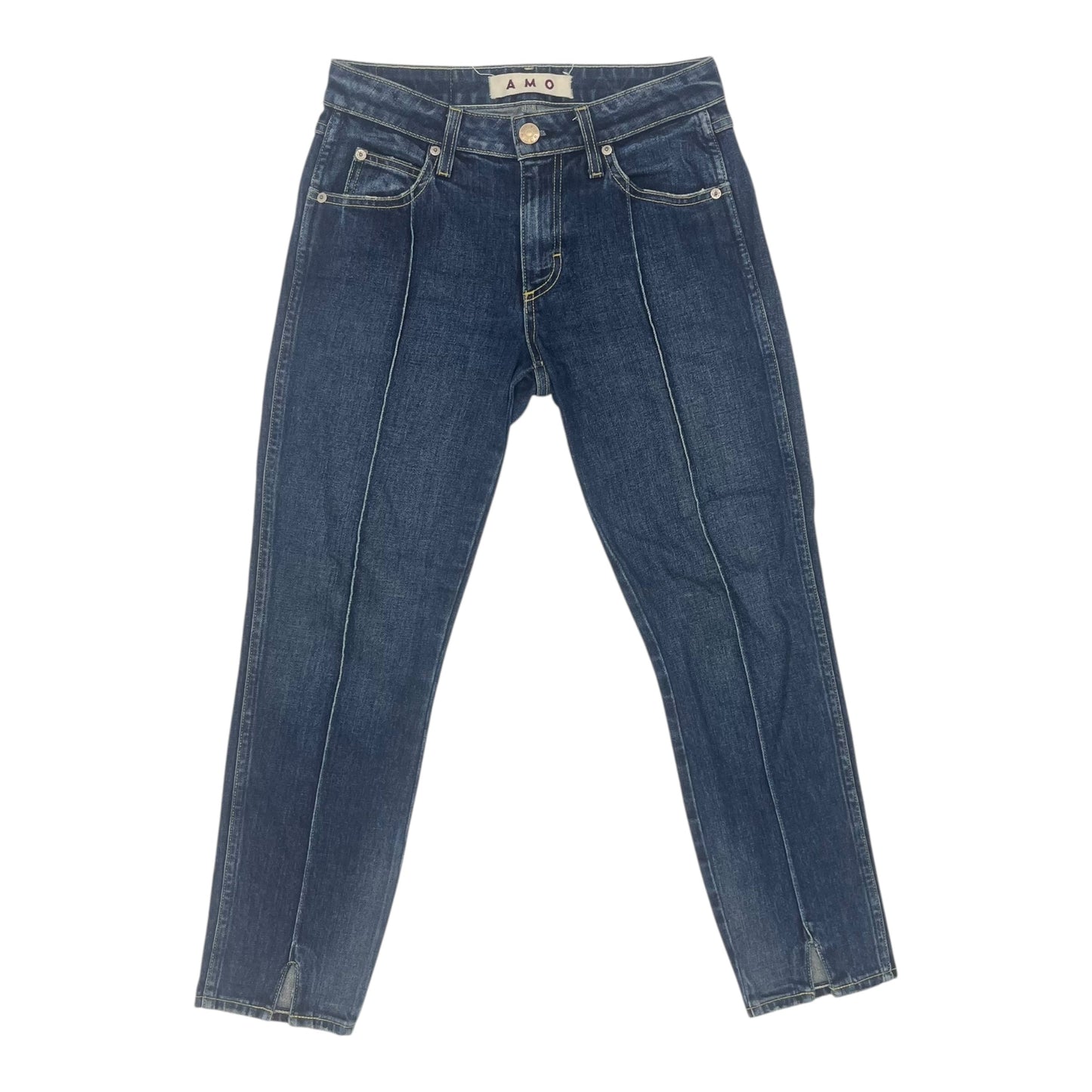 Jeans Cropped By Amo In Blue Denim, Size:2