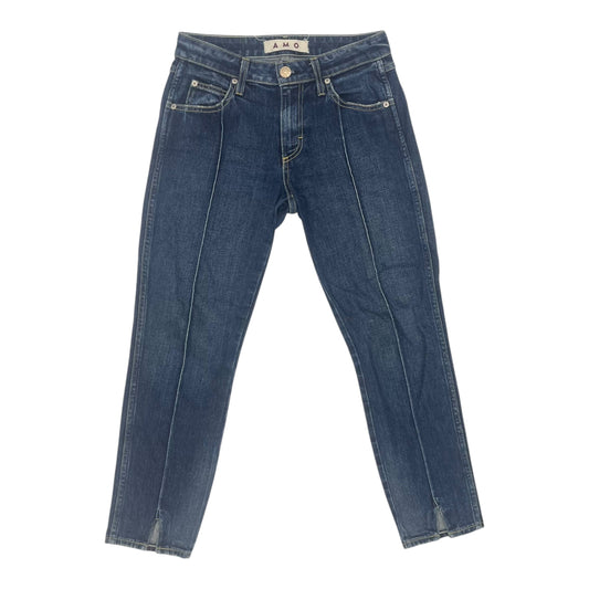 Jeans Cropped By Amo In Blue Denim, Size:2