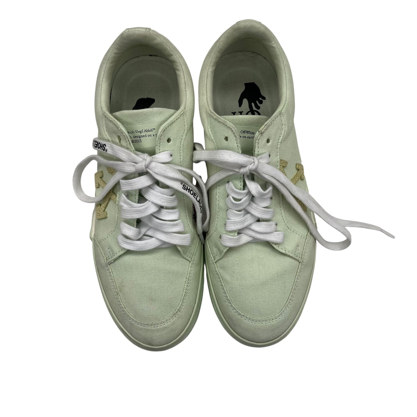 Shoes Luxury Designer By Off-White In Green, Size:10.5