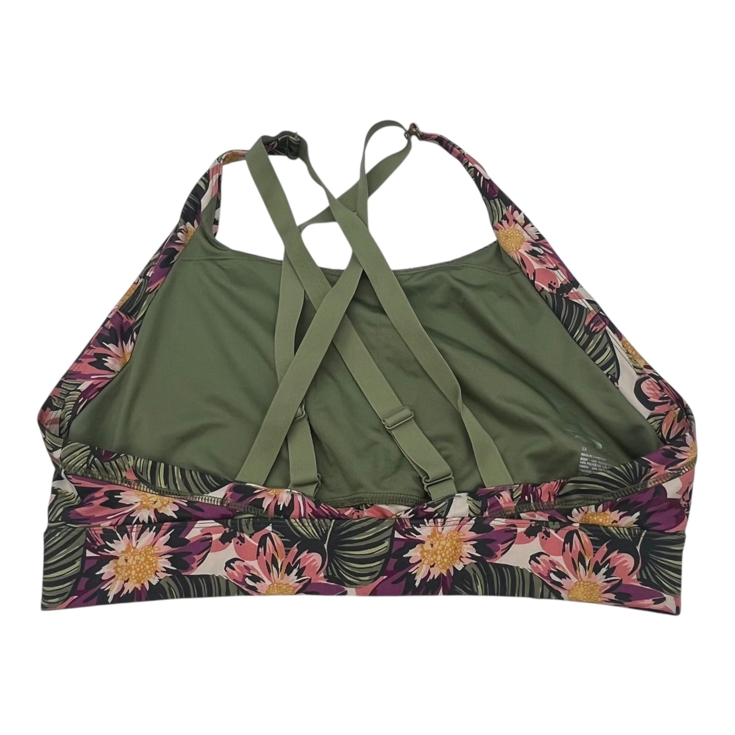 ATHLETIC BRA by MTA PRO In FLORAL PRINT, Size: 3X