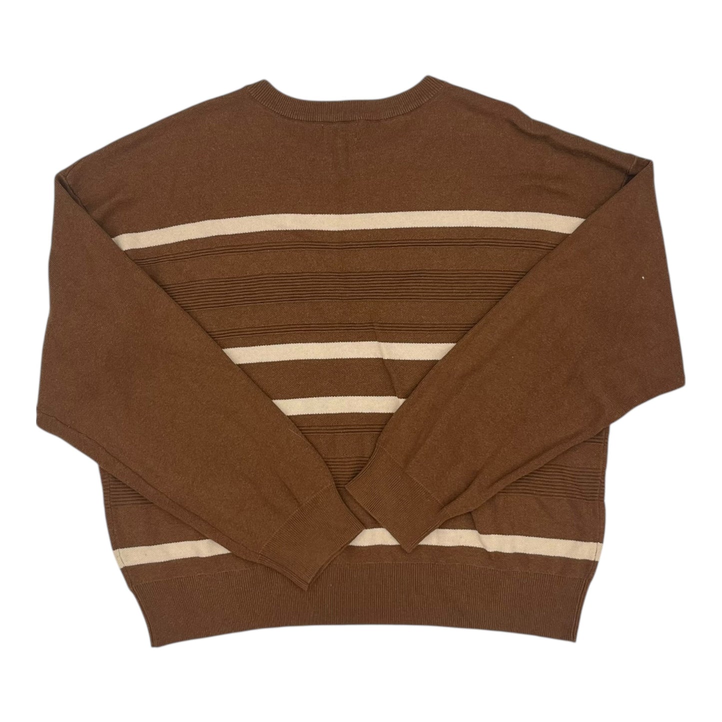Sweater By Thread And Supply In Brown, Size:1X