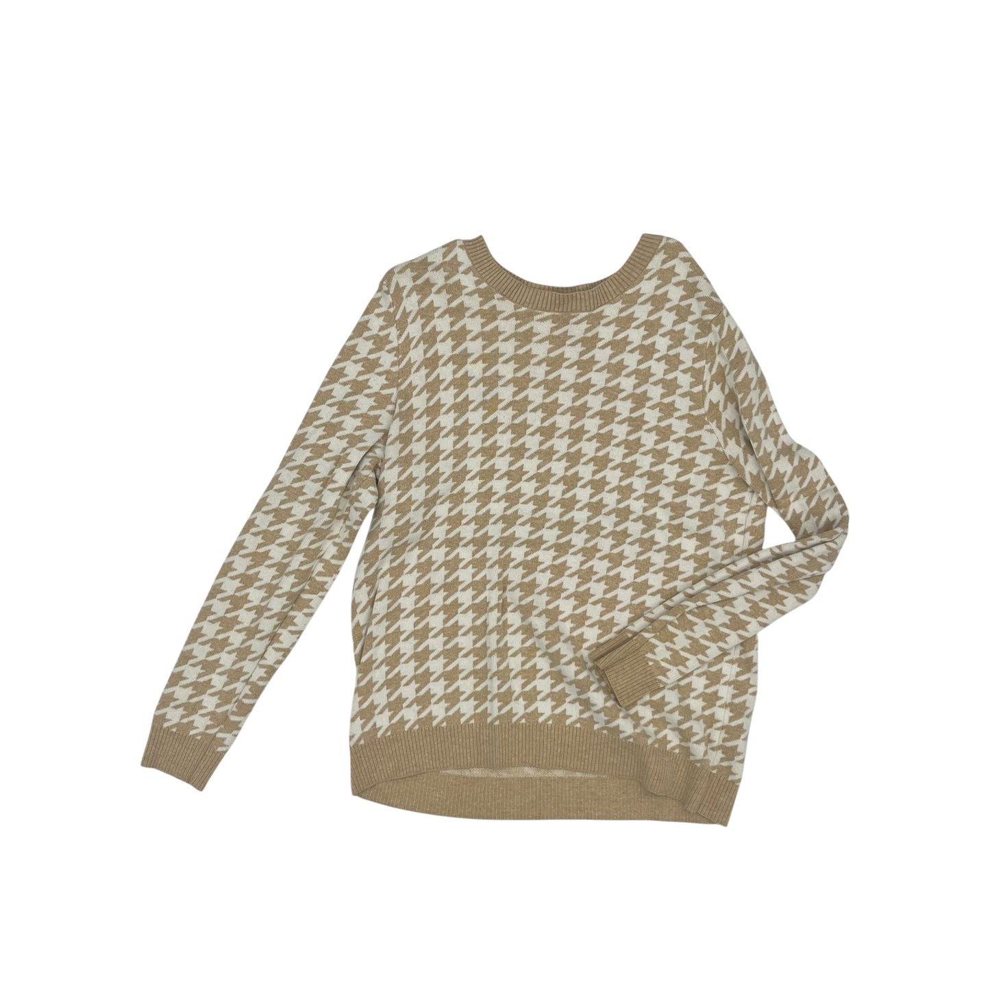 Sweater By Croft And Barrow In Tan, Size:L