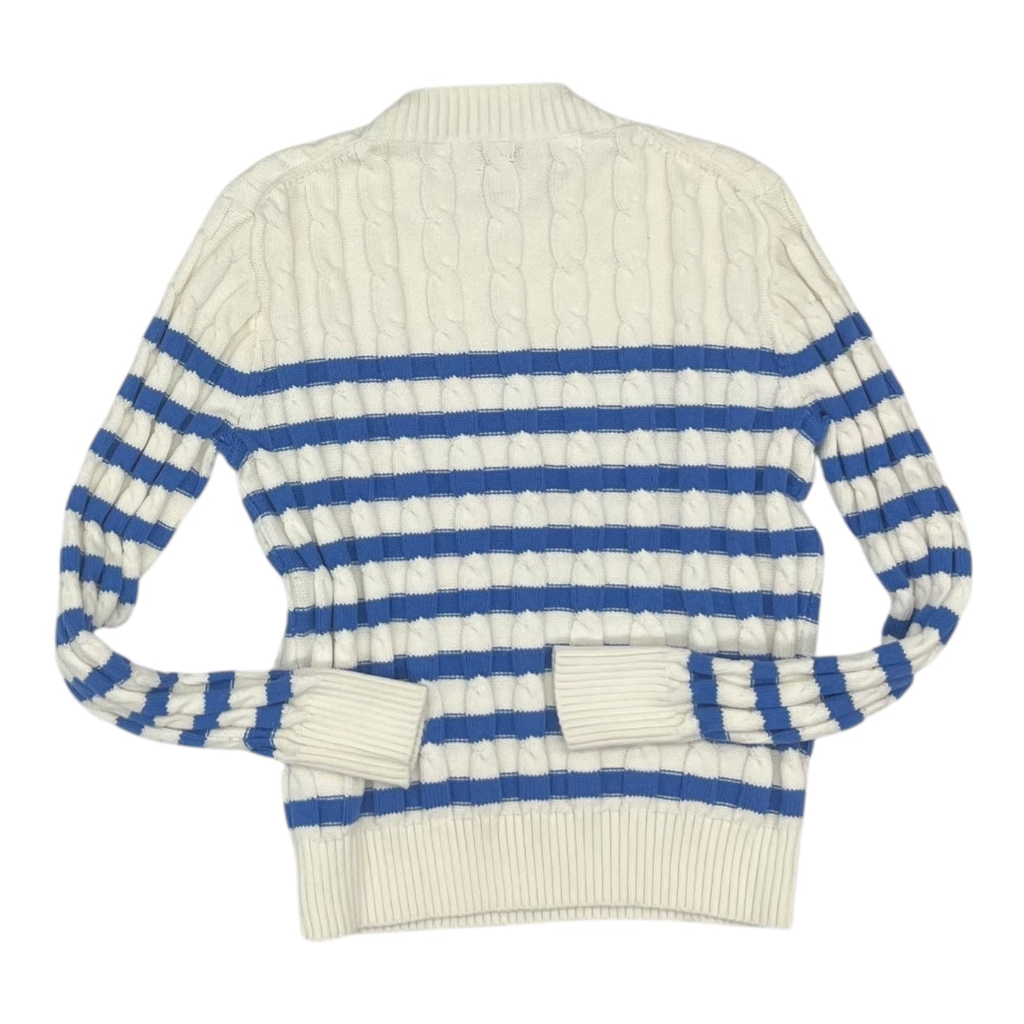 SWEATER by J. CREW In BLUE & CREAM, Size: MEDIUM